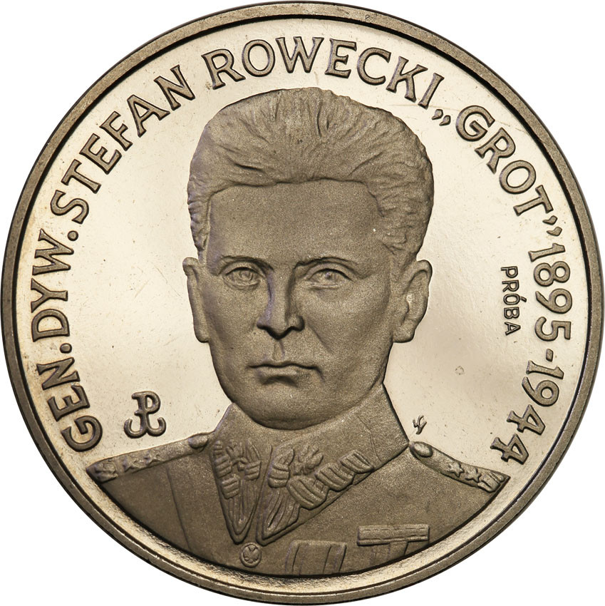 III RP. PRÓBA Nikiel 200 000 złotych 1990 Rowecki Grot